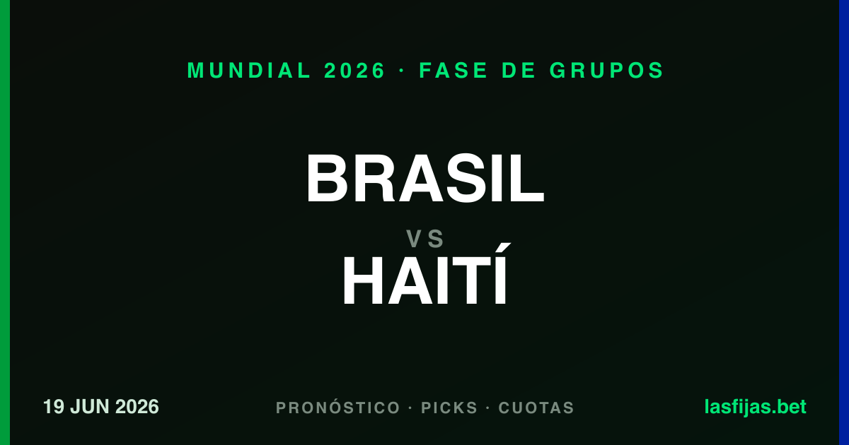 Brasil vs Haití: Pronóstico y análisis | Mundial 2026