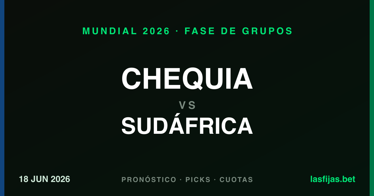 Chequia vs Sudáfrica: Pronóstico y análisis | Mundial 2026
