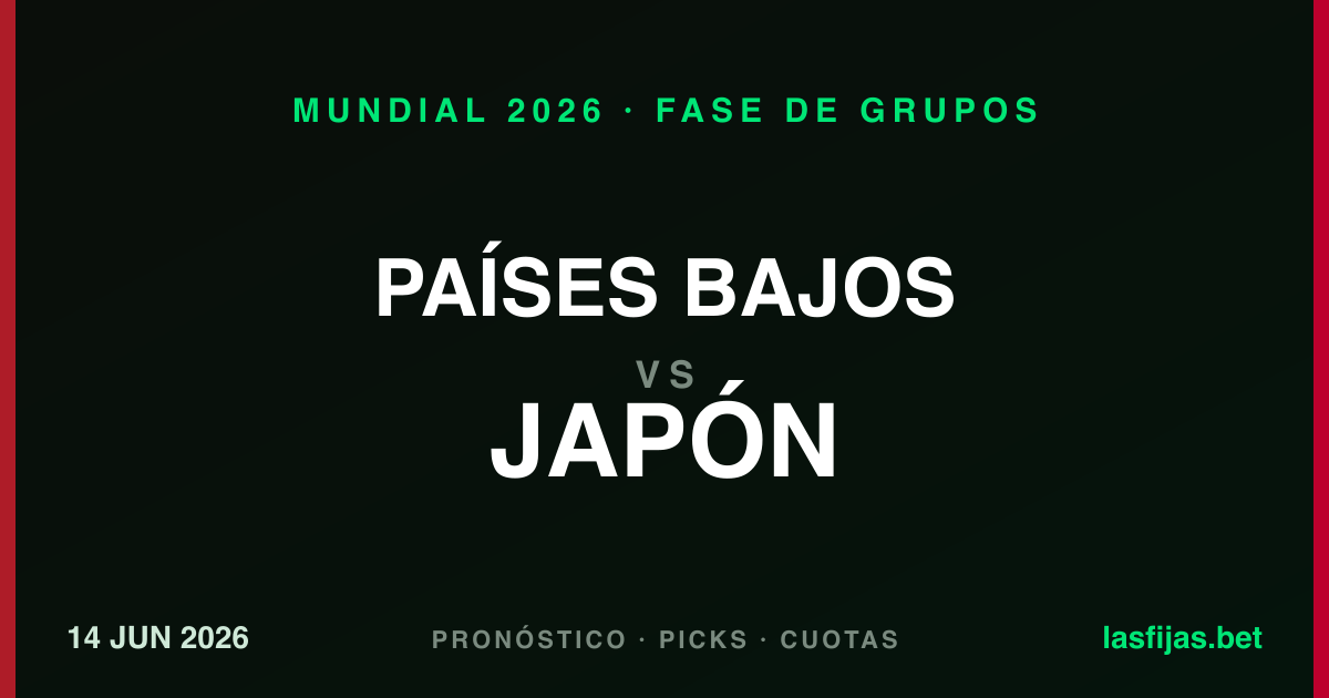 Países Bajos vs Japón: Pronóstico y análisis | Mundial 2026
